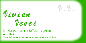 vivien vesei business card